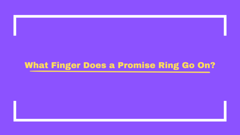 What Finger Does a Promise Ring Go On?